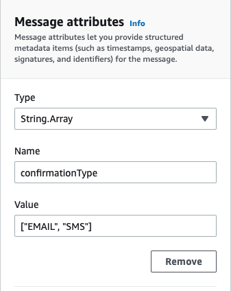 Filtering by message attributes